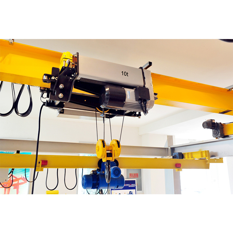 Electric European Hoist With Motorized Trolley For Double Girder Crane