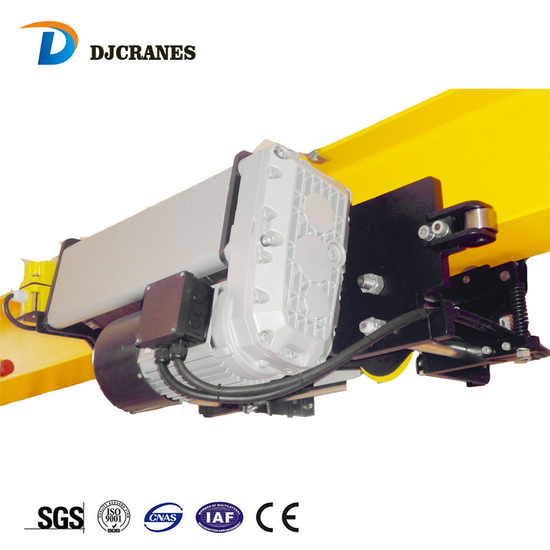 Electric European Hoist With Motorized Trolley For Double Girder Crane