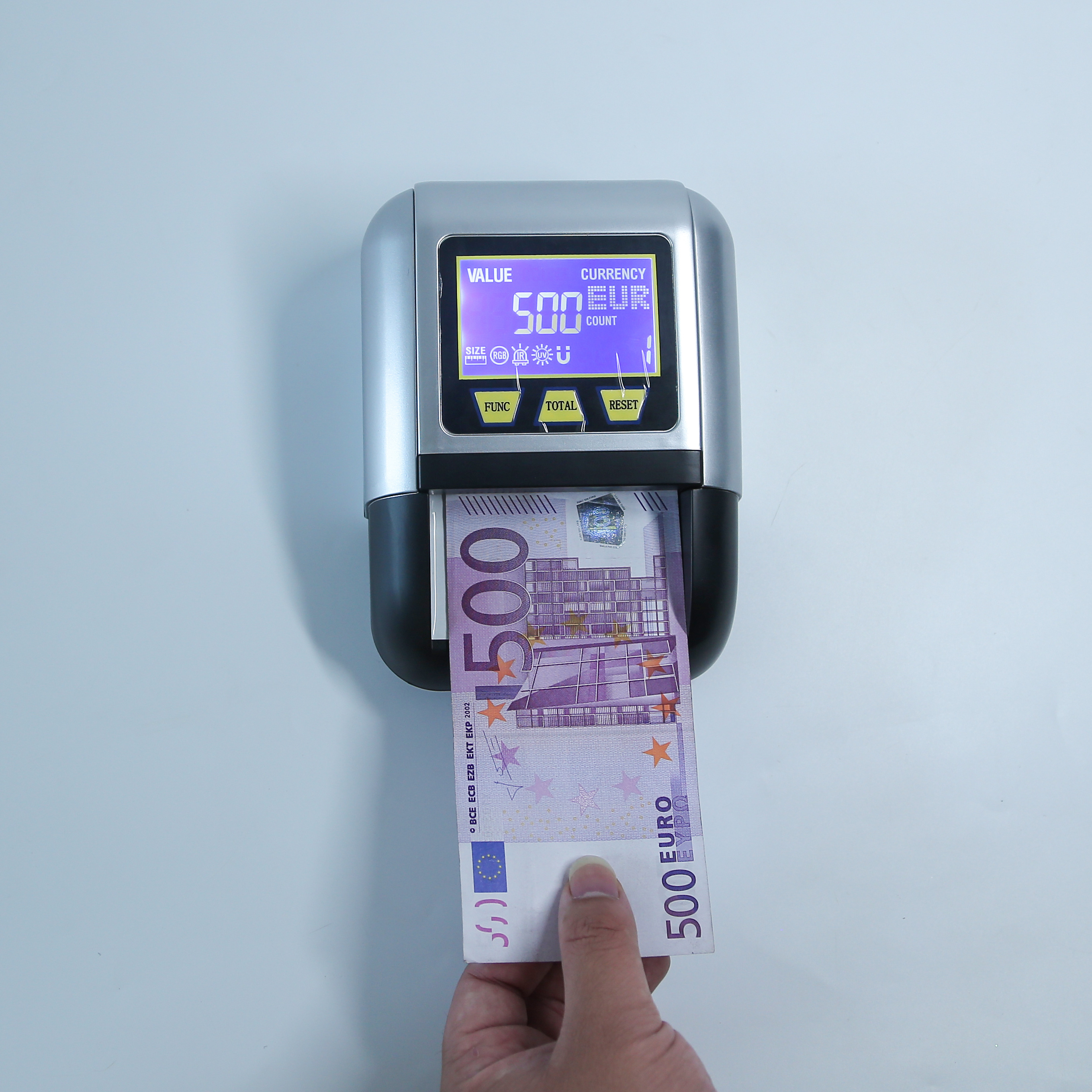 USD EURO Bill Counter Currency Counting Authenticating Machine Money Detector