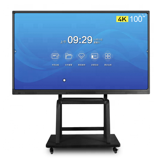 China wholesale big touch screen 100 inch led lcd smart tv 4K TV OPS for meeting