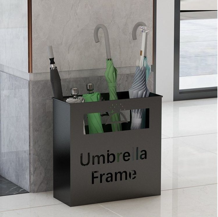 High Quality Indoor Office Hotel Umbrella Stand Metal Umbrellas Storage Rack Holder