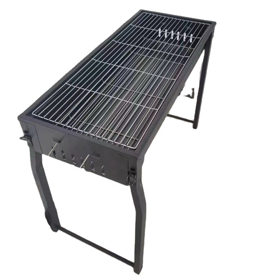 Portable Wholesale Custom BBQ Grill Outdoor Charcoal Barbecue Pit Terrace Backyard Smoker Anti-scalding Handle Camping Cooker