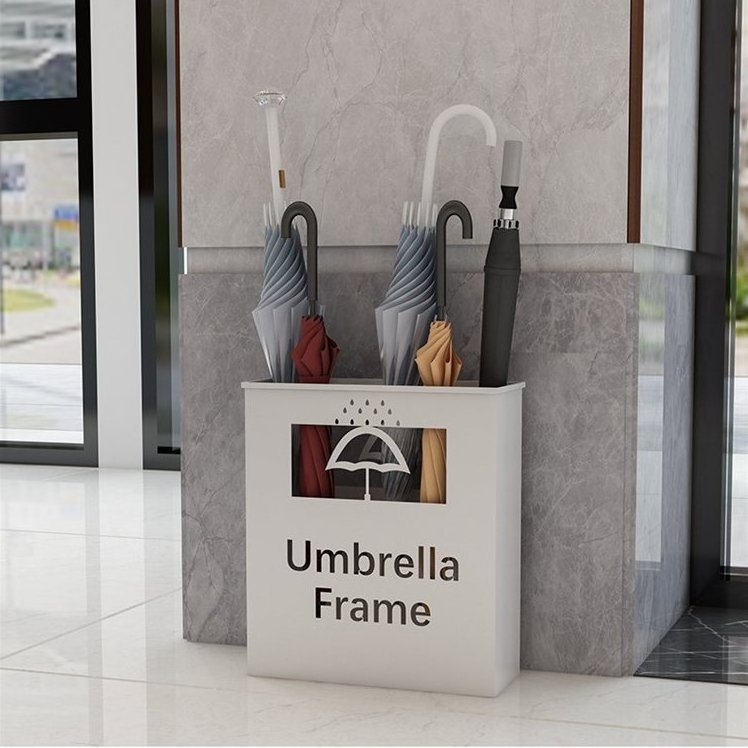 High Quality Indoor Office Hotel Umbrella Stand Metal Umbrellas Storage Rack Holder