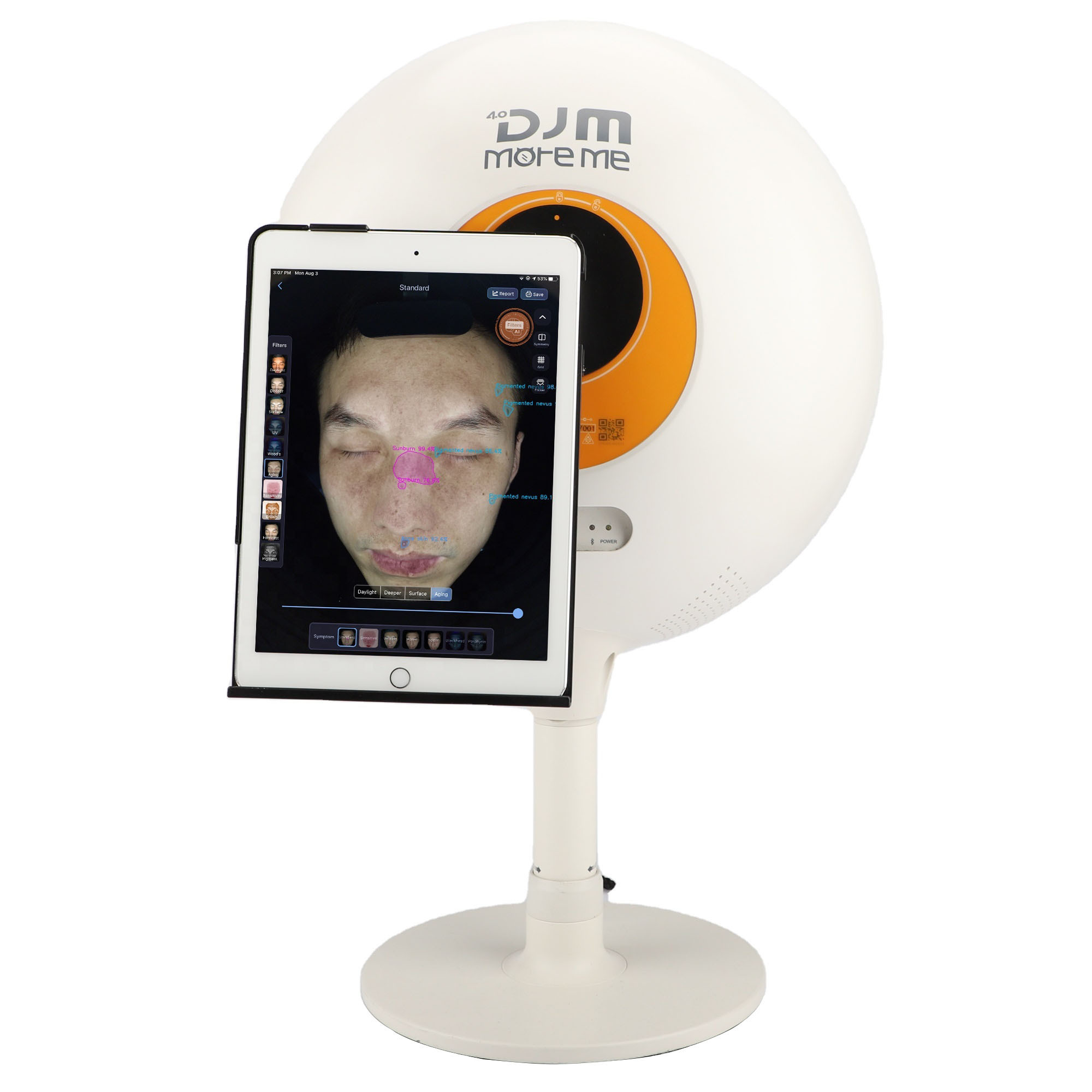 DJM Portable Facial Skin Analyzer Machine Moreme Smart Skin Scan For Face