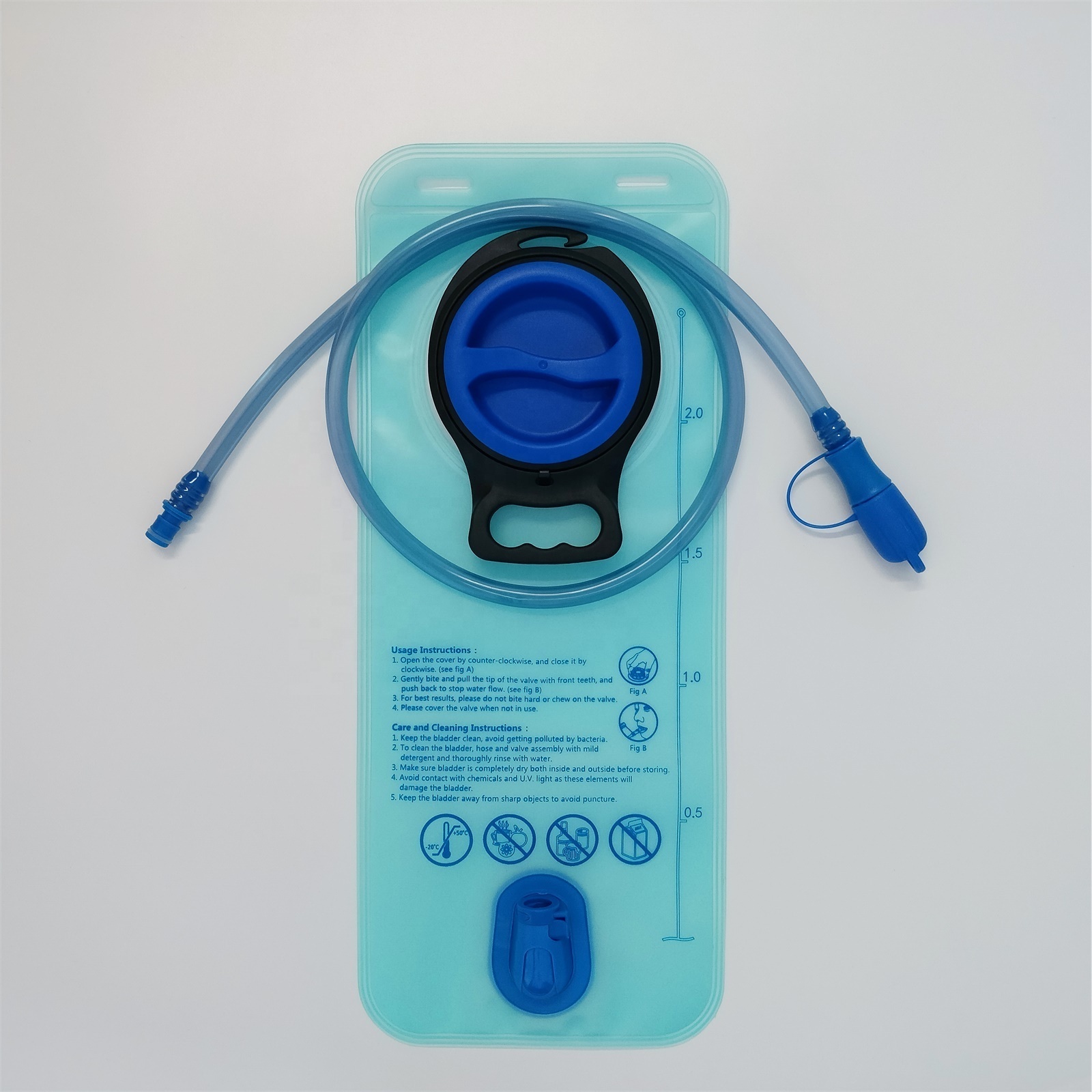 DJ025 TPU BPA free climbing cycling bladder 1.5 liter PEVA water bladder 2L hydration bladder