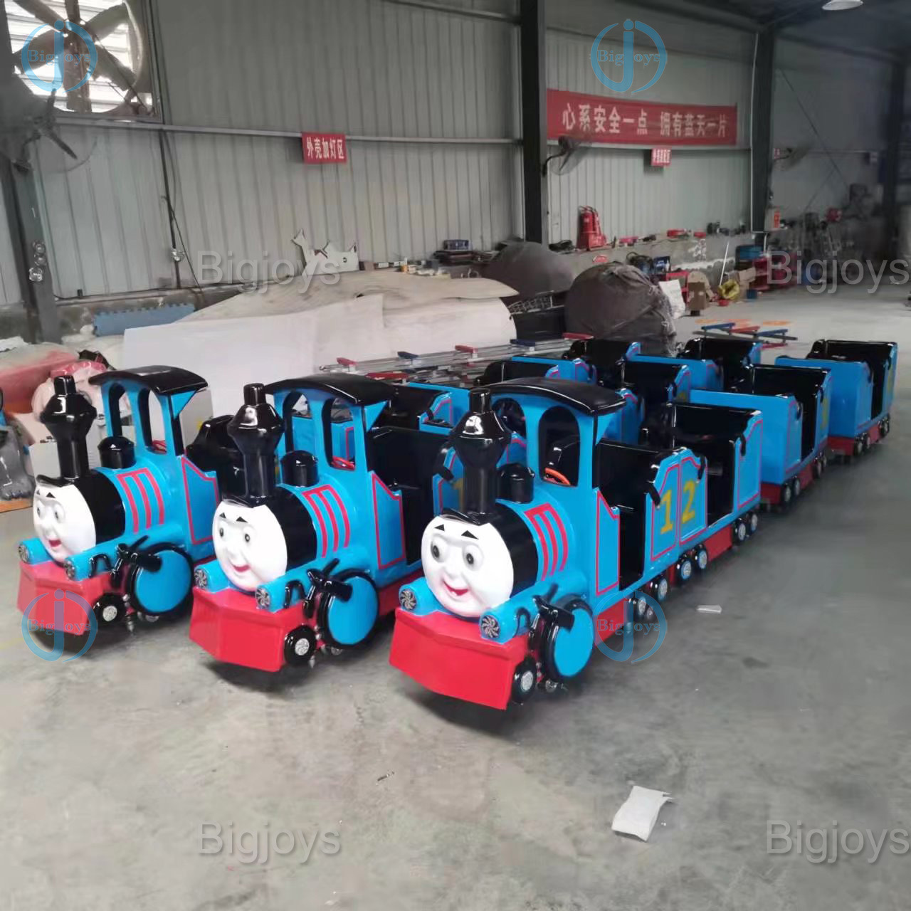 Thomas Train Track Ride Electric Train on Kids Electric Mini Train Amusement Kiddie Rides  with lights