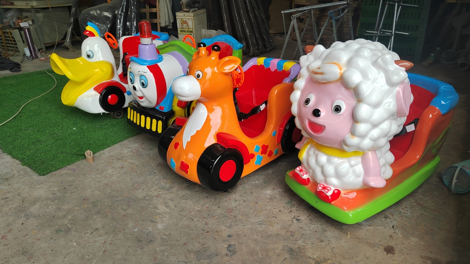 Colorful mini Thomas train ride animals train rides for children on sale