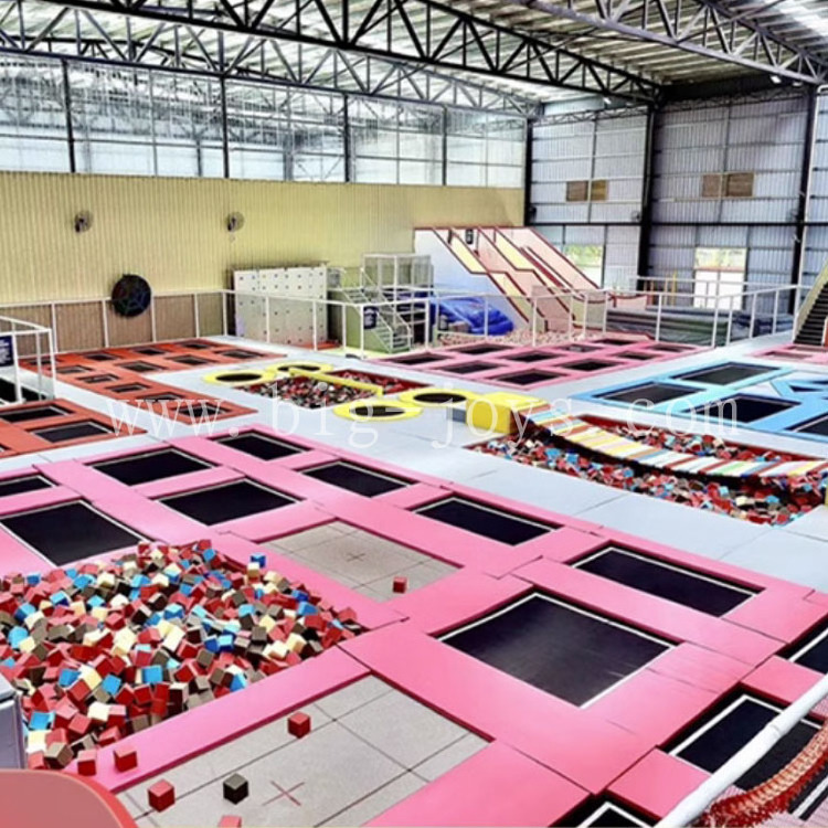 high-quality cheap Trampoline park Customized size for outdoor trampoline  soft games indoor playground  Basketball Dunk Jump