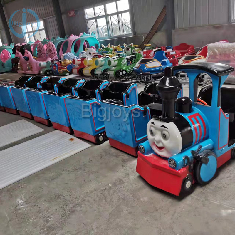 Thomas Train Track Ride Electric Train on Kids Electric Mini Train Amusement Kiddie Rides  with lights