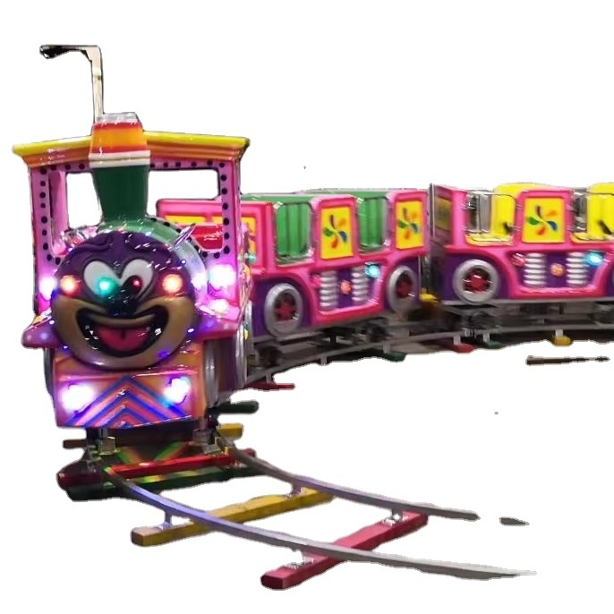 Thomas Train Track Ride Electric Train on Kids Electric Mini Train Amusement Kiddie Rides  with lights