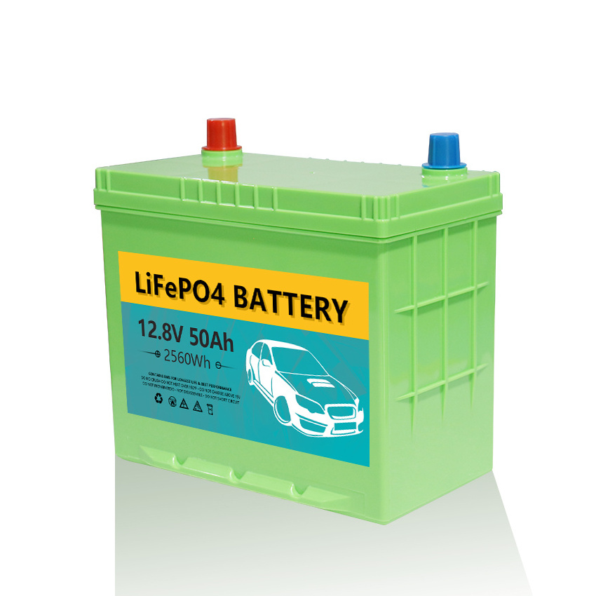 12v 50Ah LiFePO4 Battery Lithium ion Rechargeable Battery Built-in BMS Protect Charging and Discharging for Car Starting CCA800