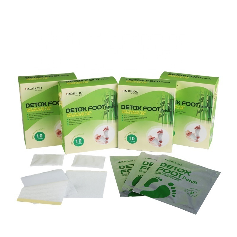 Trending Products 2024 Haobloc New Arrivals Japan Foot Patch 2in1 Slimming Detox