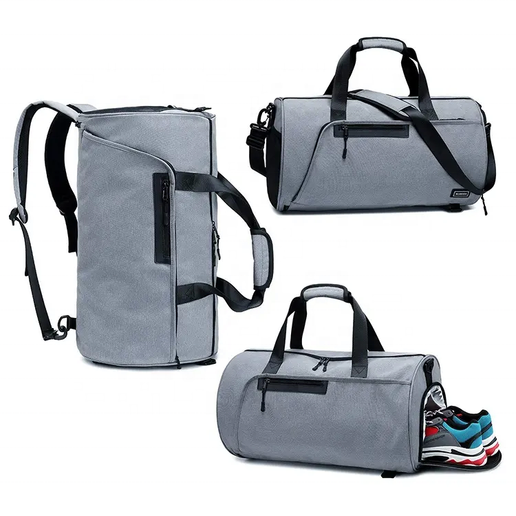 New Style Custom LOGO Multi-Functional Carry-on Waterproof Travel Weekender Shoe Compartment Sports Gym Duffel Bag