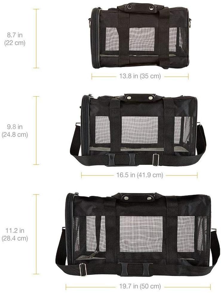 Custom Portable Travel Easy Carry Airline Approved Soft-Sided Dogs Cats Pet Travel Carrier