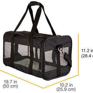 Custom Portable Travel Easy Carry Airline Approved Soft-Sided Dogs Cats Pet Travel Carrier