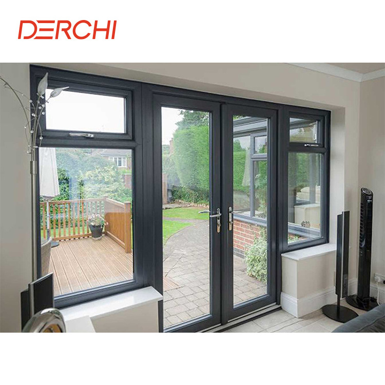 Hurricane Proof Exterior Aluminium Door Glass Frames Double Entry Casement Interior Doors And Windows French Swing Patio Door