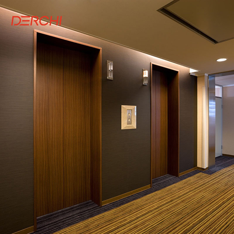 DERCHI New Type Fire Rated Soundproof Wooden Casement  Door