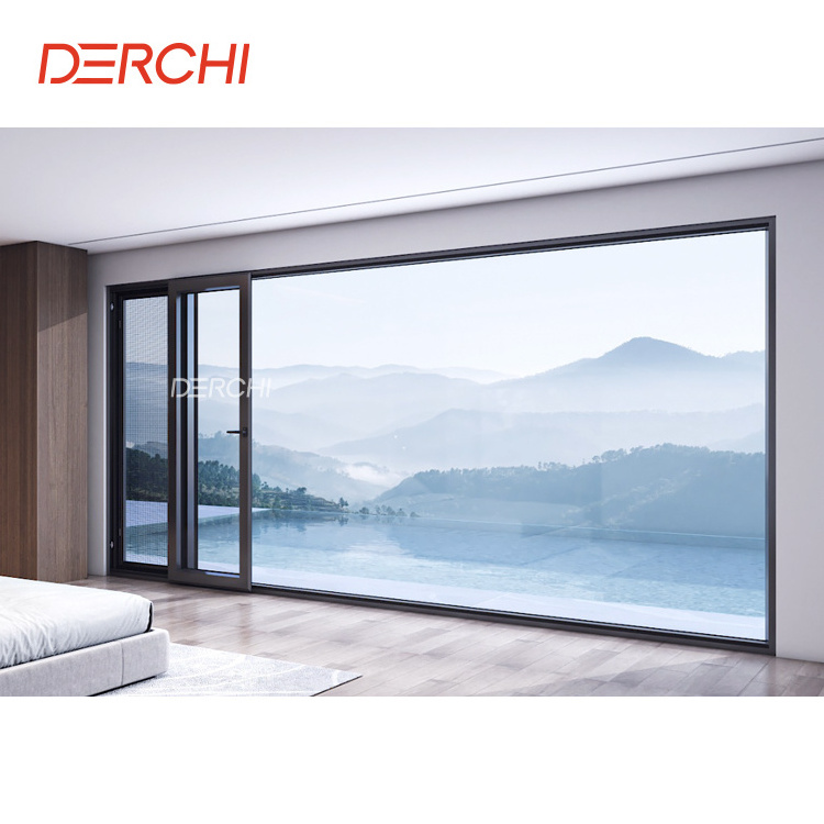 DERCHI NEW Styles Thermal break aluminum glass slide and tilt window