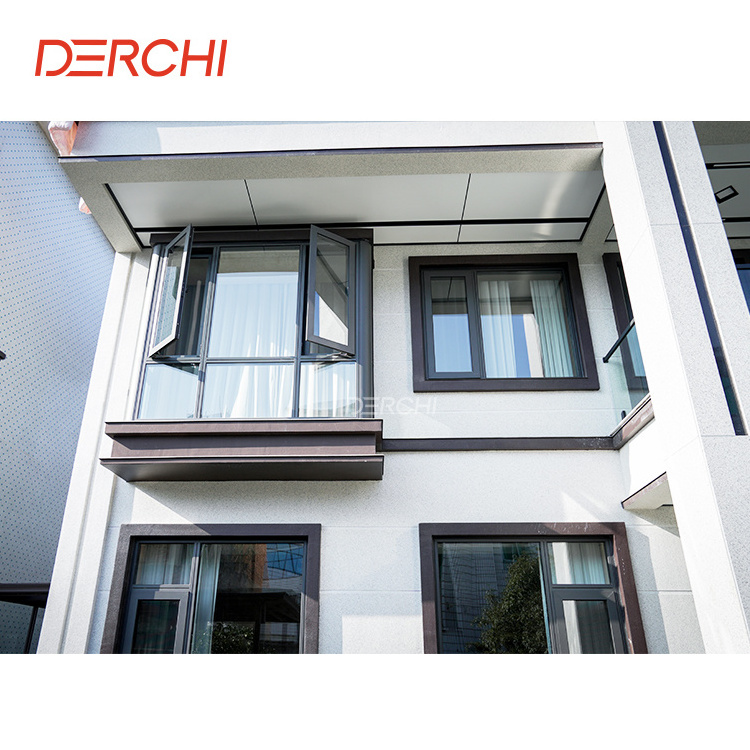 Australia standard Swing Windows Double glazed House Aluminum Casement window with grill design