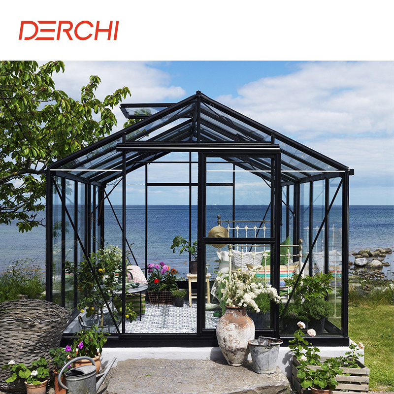 Modern design Outdoor aluminium glass sunroom garden veranda sun room solarium free standing sun room