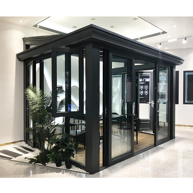 Customized Outdoor Aluminum Winter Garden Room House Glass Sunrooms