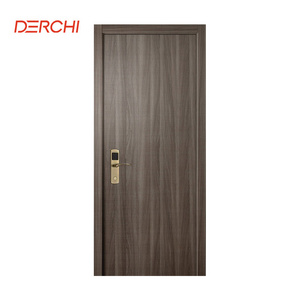 DERCHI New Type Fire Rated Soundproof Wooden Casement  Door