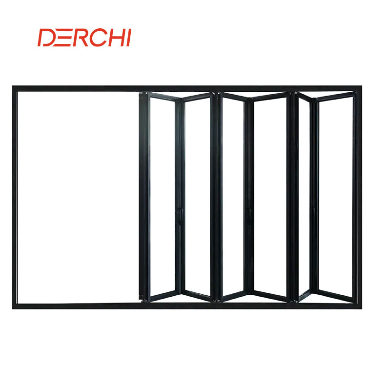 Best replacement exterior soundproof aluminum glass folding/ bifold/ bi folding/ accordion bi-fold patio doors