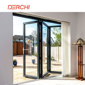 Best replacement exterior soundproof aluminum glass folding/ bifold/ bi folding/ accordion bi-fold patio doors