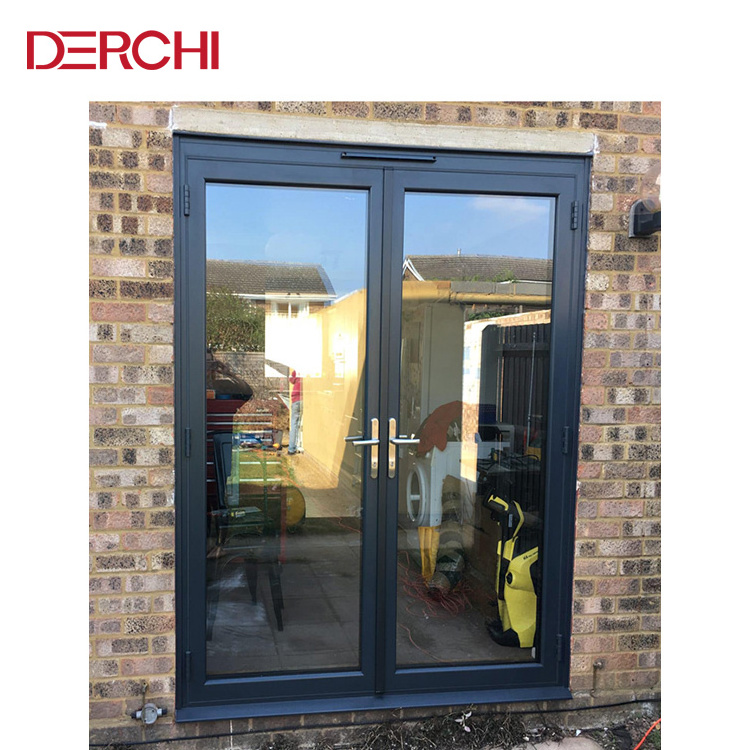 Hurricane Proof Exterior Aluminium Door Glass Frames Double Entry Casement Interior Doors And Windows French Swing Patio Door