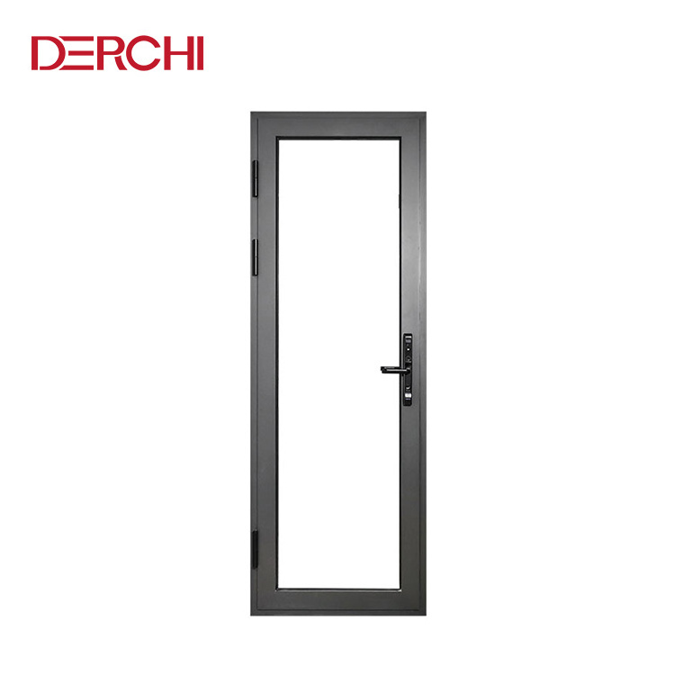 Multi-point lock high quality french casement thermal break aluminum double glazing exterior door