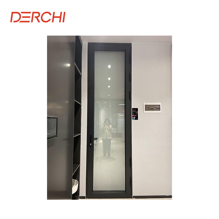 Commercial high impact Swing entry doors with mosquito net thermal break aluminum casement door