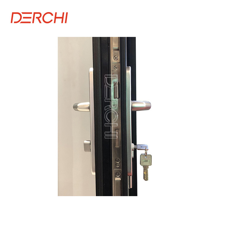 Commercial high impact Swing entry doors with mosquito net thermal break aluminum casement door