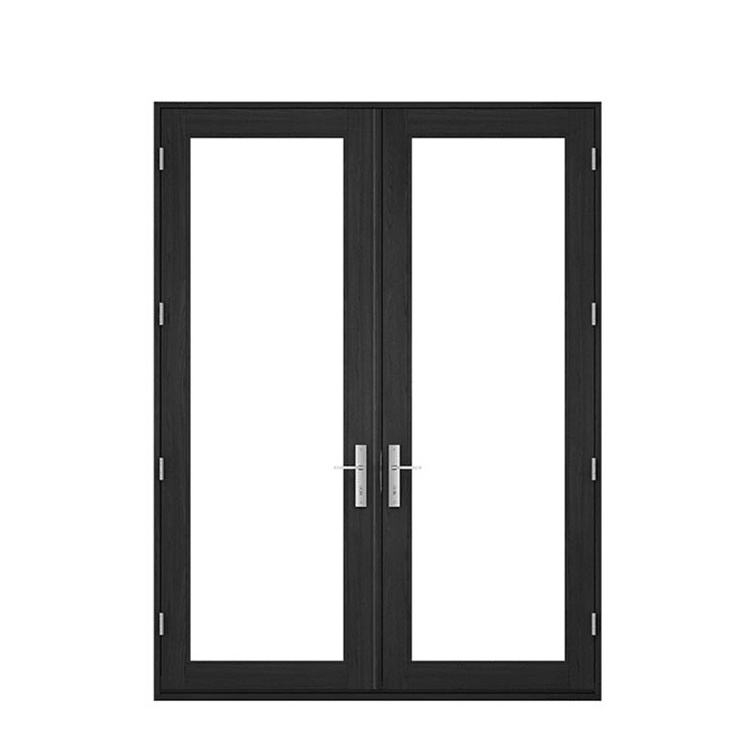 French door double swing and single swing thermal break aluminum glass door