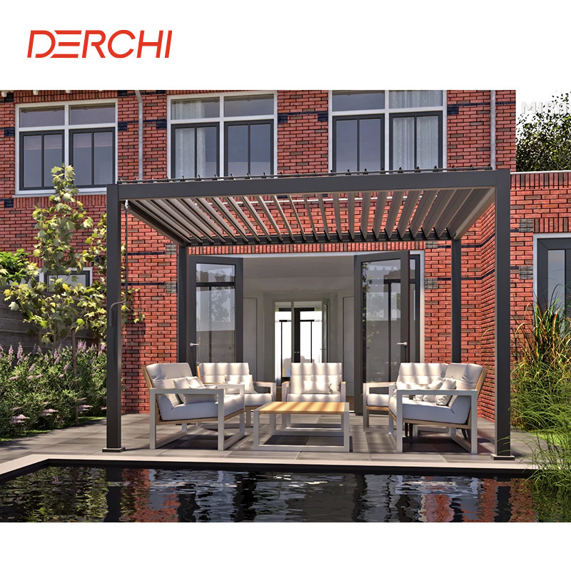 Outdoor Modern Aluminium Pergola 3x3 3x4 Waterproof Pergola Patio Gazebo 2x4 Canada Gazebo 3x4