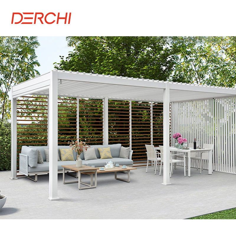 Louvered Roof Gazebo Used Arches Arbours Bioclimatic Pergola Outdoor Gazebo Garden Aluminum Pergola