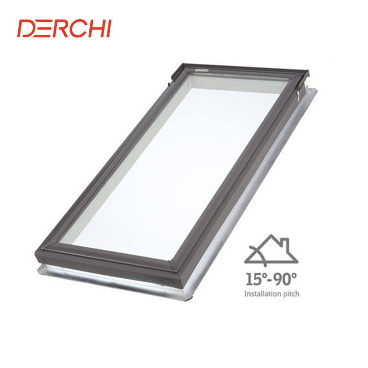 Luxury rainproof aluminum artificial skylights roof top windows