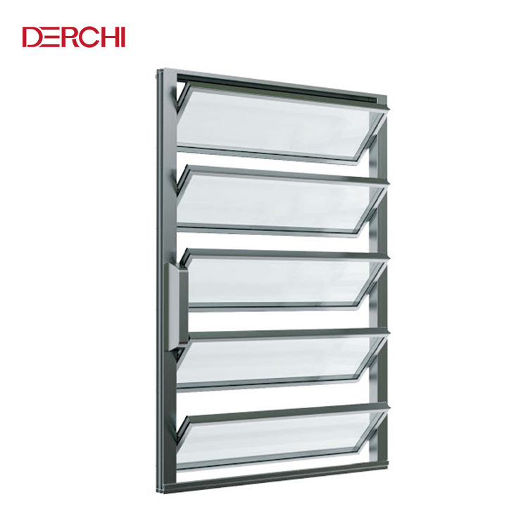 DEJI Glass Shutter Jalousic Window Aluminum Glass Louvre windows