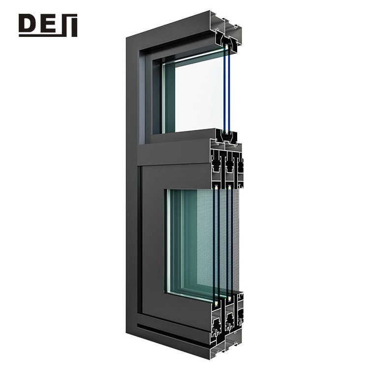 Reasonable price aluminum frame horizontal sliding sash windows from Foshan