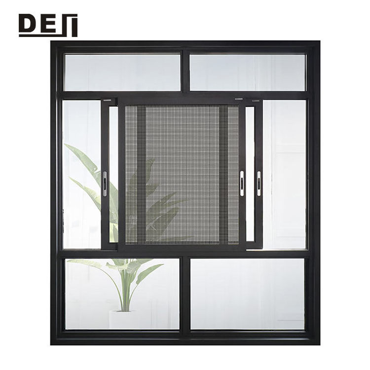 Reasonable price aluminum frame horizontal sliding sash windows from Foshan