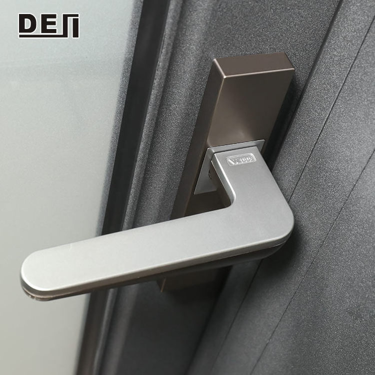 Modern Design Aluminium Double Glass Interior Single Swing Door For Bathroom