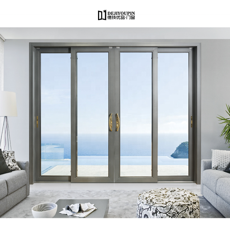 Chinese best price aluminium sliding security doors with locks