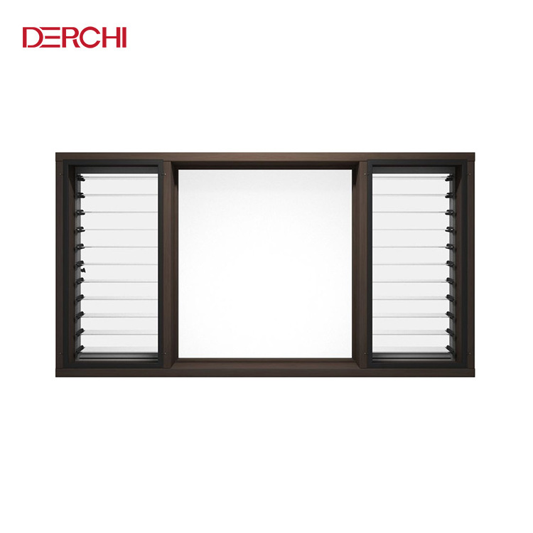 DEJI Glass Shutter Jalousic Window Aluminum Glass Louvre windows