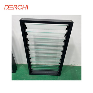 AS2047 Australian standard Aluminum Jalousie glass louvre window customize size glass shutter