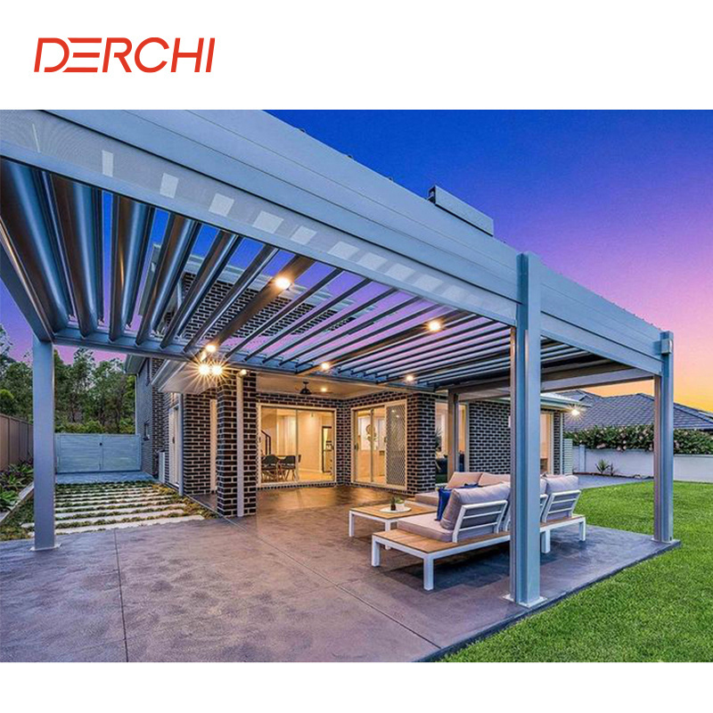 Customized Motorized Arches Pergolas and Gazebos Outdoor Garden Aluminum Pergola