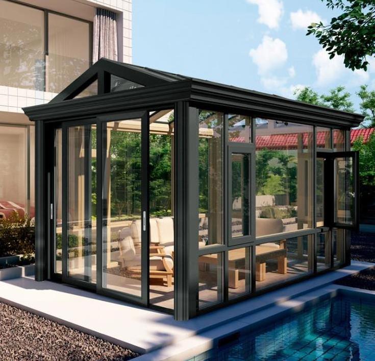 aluminum sunroom glass houses  prefab sun porch patio screen enclosure for home garden design