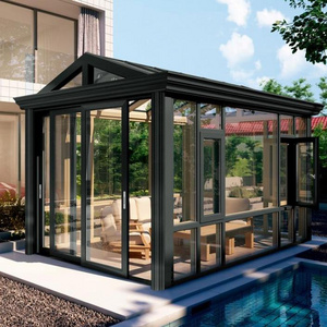 aluminum sunroom glass houses  prefab sun porch patio screen enclosure for home garden design