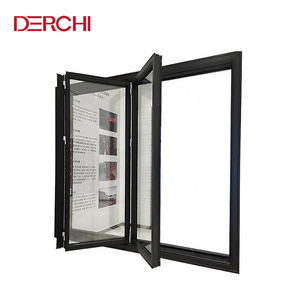 Australia standard thermal break horizontal bifold windows folding glass window