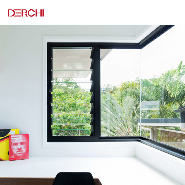 DEJI Glass Shutter Jalousic Window Aluminum Glass Louvre windows