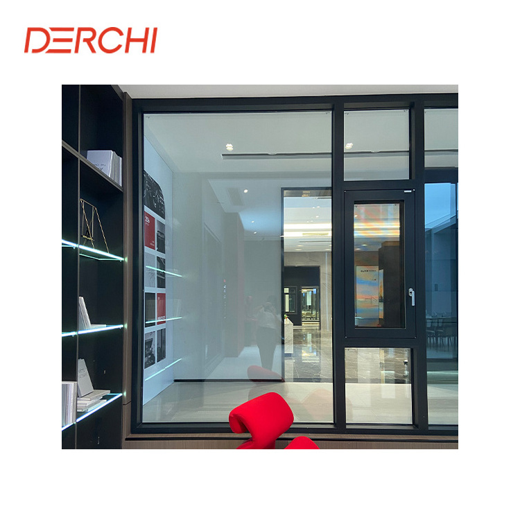 DERCHI Soundproof open out specialty aluminum bay windows for sale