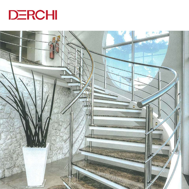 316 stainless steel handrail balcony glass railing  balustrade & handrails